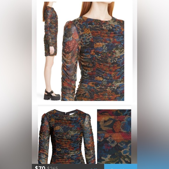 NWT beautiful Ganni dress - Picture 2 of 10